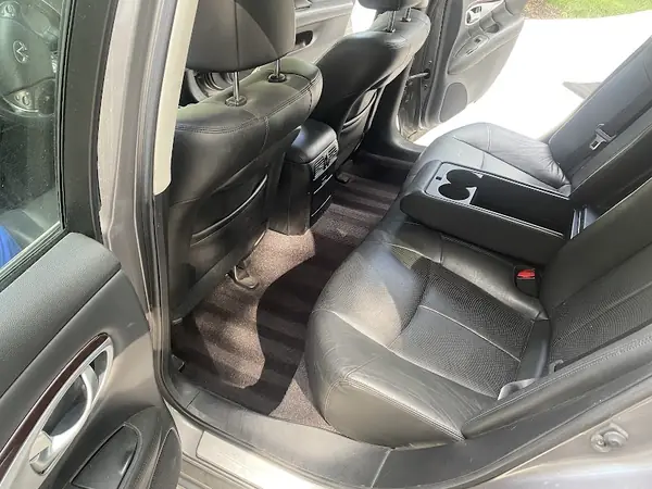 Pristine car interior after professional deep cleaning by Aqulux